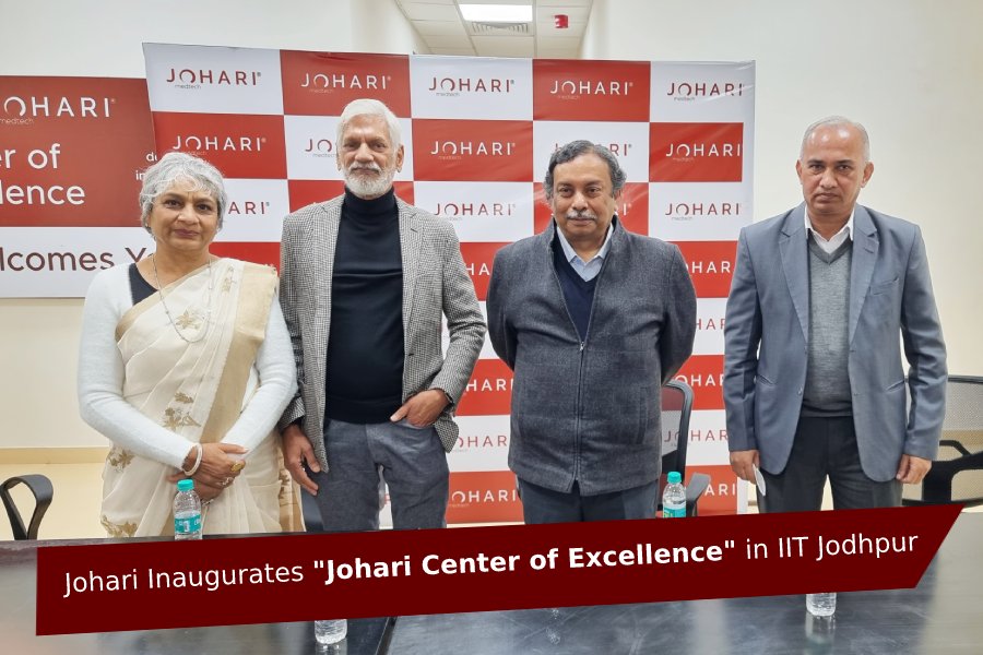 Johari Digital Healthcare inaugurates the ‘Johari Center of Excellence’ in IIT Jodhpur Technology Park